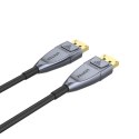 UNITEK C1617GY kabel DisplayPort 15 m Czarny, Srebrny