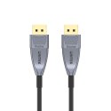 UNITEK C1617GY kabel DisplayPort 15 m Czarny, Srebrny