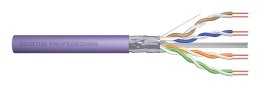 Kabel instalacyjny DIGITUS kat.6, F/UTP, Dca, AWG23/1, LSOH, 305m, fioletowy, szpula