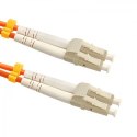 Qoltec 54030 kabel InfiniBand / światłowodowy 50 m LC Pomarańczowy