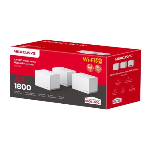 System mesh Mercusys Halo H70X(3-PACK) 1800Mb/s a/b/g/n/ac/ax) System mesh Mercusys Halo H70X(3-PACK) 1800Mb/s a/b/g/n/ac/ax)