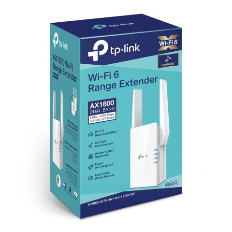 TP-LINK RE605X przedłużacz sieciowy Biały 1000 Mbit/s TP-LINK RE605X przedłużacz sieciowy Biały 1000 Mbit/s