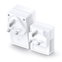 TP-Link TL-WPA4220 KIT 600 Mbit/s Przewodowa sieć LAN Wi-Fi Biały 2 szt.