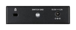 D-Link DGS-1005P/E łącza sieciowe Nie zarządzany Gigabit Ethernet (10/100/1000) Obsługa PoE Czarny
