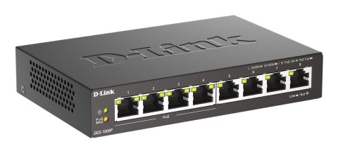 D-Link DGS-1008P/E łącza sieciowe Nie zarządzany L2 Obsługa PoE Czarny D-Link DGS-1008P/E łącza sieciowe Nie zarządzany L2 Obsługa PoE Czarny