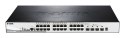 D-Link DGS-1510-28XMP/E łącza sieciowe Zarządzany L2/L3 Gigabit Ethernet (10/100/1000) Obsługa PoE Czarny, Szary