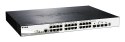 D-Link DGS-1510-28XMP/E łącza sieciowe Zarządzany L2/L3 Gigabit Ethernet (10/100/1000) Obsługa PoE Czarny, Szary