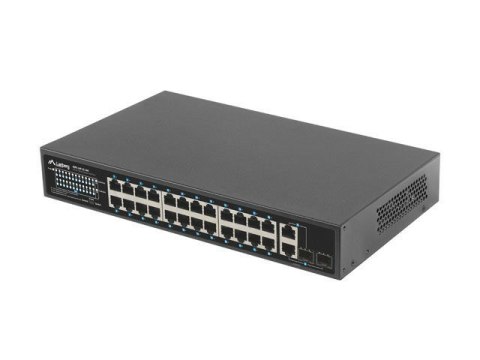 LANBERG SWITCH RACK 19" RSFE-24P-2C-360 24X 100MB POE+/2X COMBO GIGABIT 360W LANBERG SWITCH RACK 19" RSFE-24P-2C-360 24X 100MB POE+/2X COMBO GIGABIT 360W