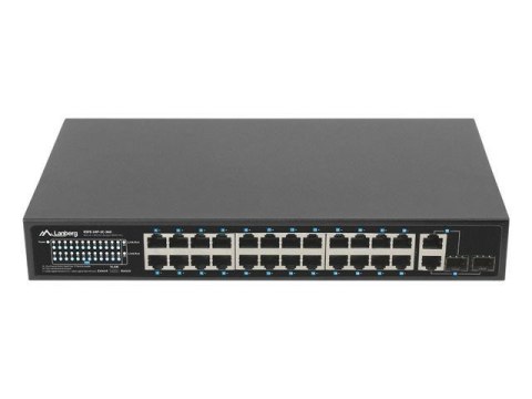LANBERG SWITCH RACK 19" RSFE-24P-2C-360 24X 100MB POE+/2X COMBO GIGABIT 360W LANBERG SWITCH RACK 19" RSFE-24P-2C-360 24X 100MB POE+/2X COMBO GIGABIT 360W