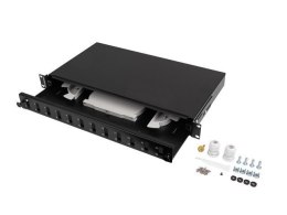 Przełącznica światłowodowa LANBERG 12xSC duplex / 12xLC quad rack 19