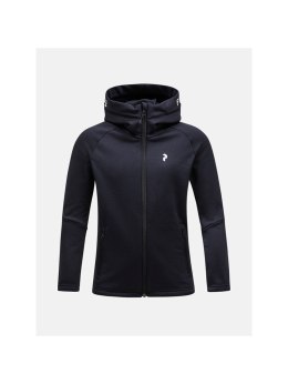 Bluza Peak Performance Junior Rider Zip Hood czarny