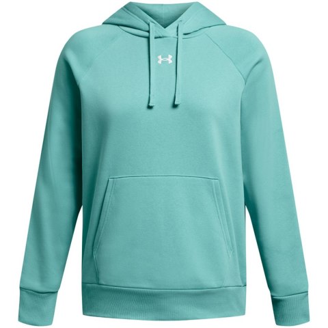 Bluza damska Under Armour Rival Flecce Hoodie miętowa 1379500 482 Bluza damska Under Armour Rival Flecce Hoodie miętowa 1379500 482