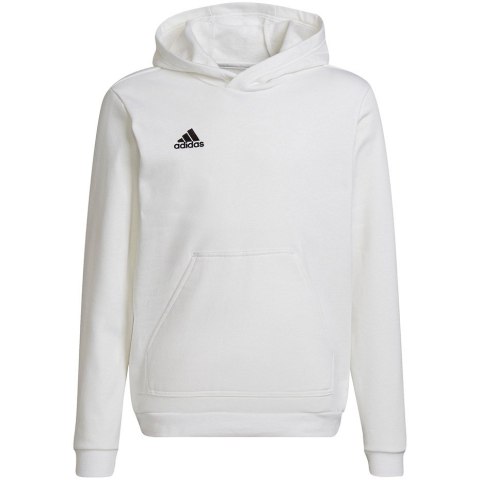 Bluza dla dzieci adidas Entrada 22 Hoody biała HG6303 116cm Bluza dla dzieci adidas Entrada 22 Hoody biała HG6303 116cm