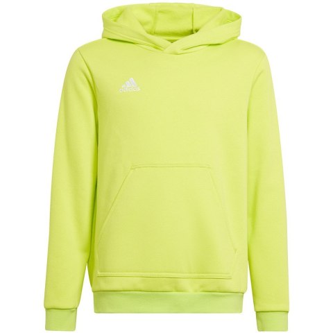 Bluza dla dzieci adidas Entrada 22 Hoody limonkowa HC5069 164cm Bluza dla dzieci adidas Entrada 22 Hoody limonkowa HC5069 164cm
