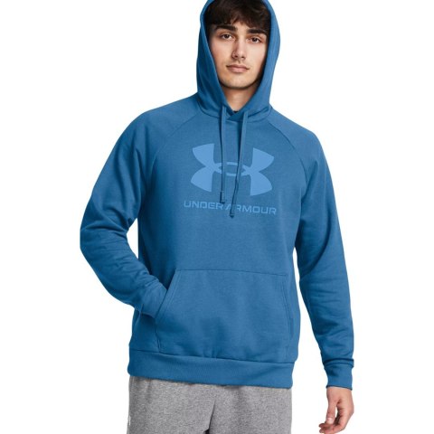 Bluza męska Under Armour Rival Fleece Logo HD niebieska 1379758 406 M Bluza męska Under Armour Rival Fleece Logo HD niebieska 1379758 406 M
