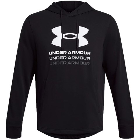 Bluza męska Under Armour UA Rival Terry Graphic Hoodie czarna 1386047 001 Bluza męska Under Armour UA Rival Terry Graphic Hoodie czarna 1386047 001