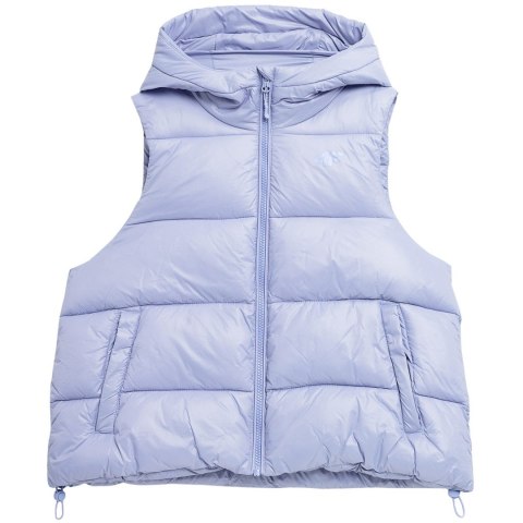 Kamizelka damska puchowa bezrękawnik 4F F092 jasny fiolet 4FSS23TDJAF092 52S XL Kamizelka damska puchowa bezrękawnik 4F F092 jasny fiolet 4FSS23TDJAF092 52S XL