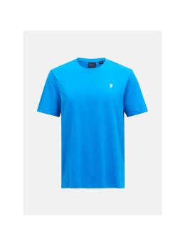 Koszulka z nadrukiem Peak Performance Explore Graphic Tee - brilliant blue rozmiar: m