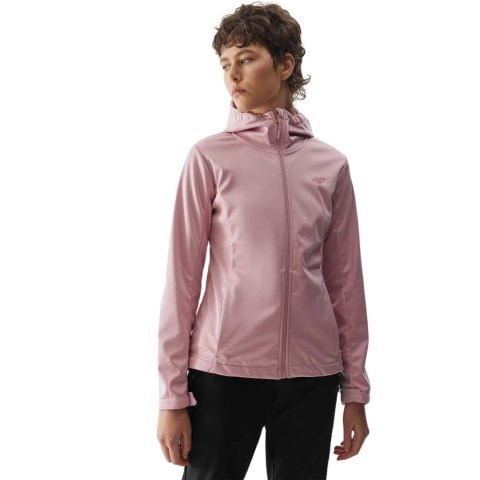 Kurtka damska softshell 4F F215 jasny róż 4FWSS24TSOFF215 56S S Kurtka damska softshell 4F F215 jasny róż 4FWSS24TSOFF215 56S S