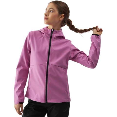Kurtka damska softshell 4F F285 różowa 4FWAW24TSOFF285 54S L Kurtka damska softshell 4F F285 różowa 4FWAW24TSOFF285 54S L