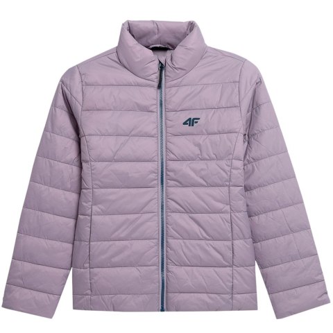 Kurtka puchowa dla dziewczynki 4F jasny fiolet 4FJSS23TDJAF073 52S 128cm Kurtka puchowa dla dziewczynki 4F jasny fiolet 4FJSS23TDJAF073 52S 128cm