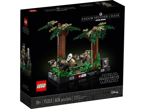 LEGO Star Wars 75353 Diorama: Pościg na ścigaczu przez Endor LEGO Star Wars 75353 Diorama: Pościg na ścigaczu przez Endor