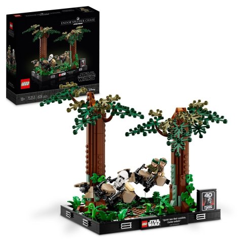 LEGO Star Wars 75353 Diorama: Pościg na ścigaczu przez Endor LEGO Star Wars 75353 Diorama: Pościg na ścigaczu przez Endor