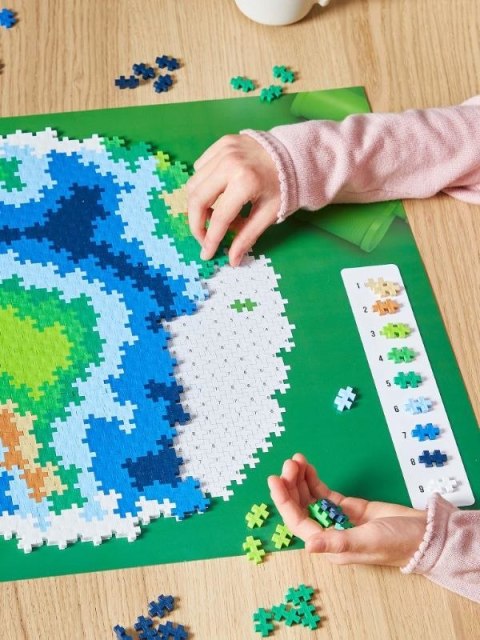 Plus-Plus Earth Puzzle klocki 800 szt. Glob Plus-Plus Earth Puzzle klocki 800 szt. Glob