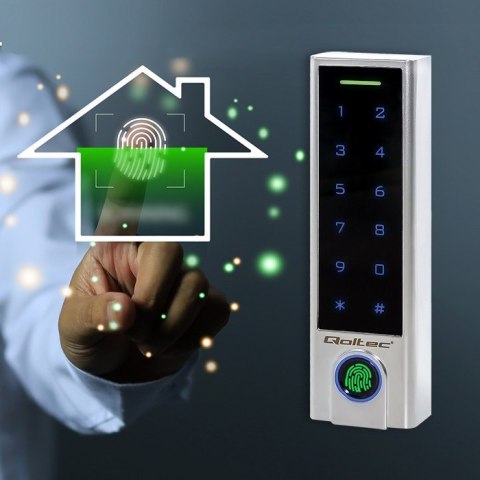 QOLTEC ZAMEK SZYFROWY DOTYKOWY TITAN Z CZYTNIKIEM LINII PAPILARNYCH | RFID | BT 4.0 | KOD | KARTA | BRELOK | DZWANEK | IP68 QOLTEC ZAMEK SZYFROWY DOTYKOWY TITAN Z CZYTNIKIEM LINII PAPILARNYCH | RFID | BT 4.0 | KOD | KARTA | BRELOK | DZWANEK | IP68