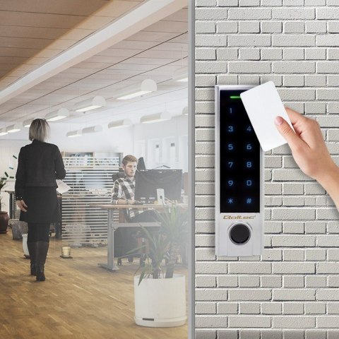 QOLTEC ZAMEK SZYFROWY DOTYKOWY TITAN Z CZYTNIKIEM LINII PAPILARNYCH | RFID | BT 4.0 | KOD | KARTA | BRELOK | DZWANEK | IP68 QOLTEC ZAMEK SZYFROWY DOTYKOWY TITAN Z CZYTNIKIEM LINII PAPILARNYCH | RFID | BT 4.0 | KOD | KARTA | BRELOK | DZWANEK | IP68