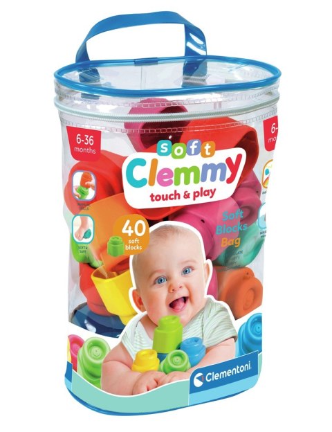Torba na klocki Clementoni Clemmy Bag 40 elementów Torba na klocki Clementoni Clemmy Bag 40 elementów