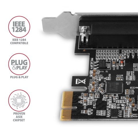 Axagon PCEA-P1N adapter Wewnętrzny Równoległy Axagon PCEA-P1N adapter Wewnętrzny Równoległy