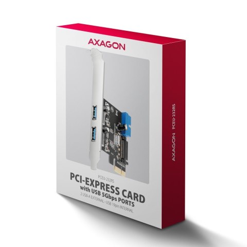 Axagon PCEU-232RS adapter Wewnętrzny USB 3.2 Gen 1 (3.1 Gen 1) Axagon PCEU-232RS adapter Wewnętrzny USB 3.2 Gen 1 (3.1 Gen 1)
