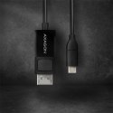 Axagon RVC-DPC adapter kablowy 1,8 m USB Type-C DisplayPort Czarny