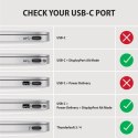 Axagon RVC-DPC adapter kablowy 1,8 m USB Type-C DisplayPort Czarny
