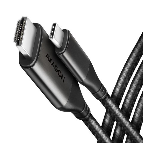 Axagon RVC-HI2MC adapter kablowy 1,8 m USB Type-C HDMI Czarny Axagon RVC-HI2MC adapter kablowy 1,8 m USB Type-C HDMI Czarny