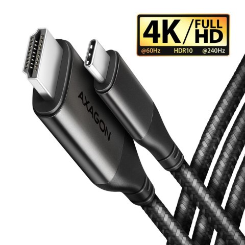 Axagon RVC-HI2MC adapter kablowy 1,8 m USB Type-C HDMI Czarny Axagon RVC-HI2MC adapter kablowy 1,8 m USB Type-C HDMI Czarny