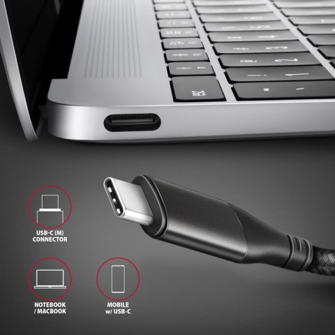 Axagon RVC-HI2MC adapter kablowy 1,8 m USB Type-C HDMI Czarny Axagon RVC-HI2MC adapter kablowy 1,8 m USB Type-C HDMI Czarny