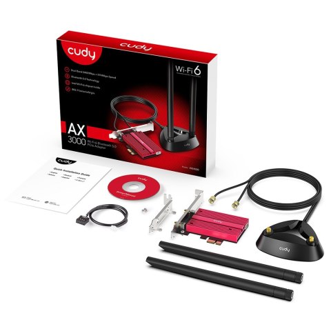 Cudy WE4000 karta sieciowa Wewnętrzny WLAN / Bluetooth 2400 Mbit/s