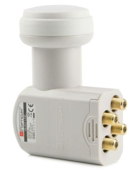 Opticum LQP 04H konwerter LNB 10,7 - 12,75 GHz Biały Opticum LQP 04H konwerter LNB 10,7 - 12,75 GHz Biały