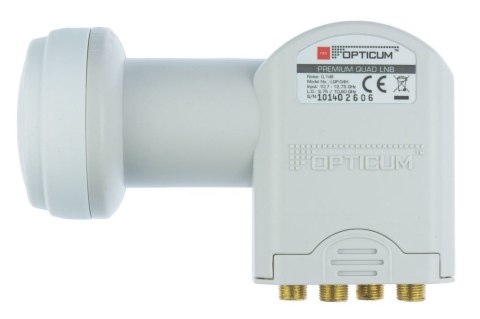 Opticum LQP 04H konwerter LNB 10,7 - 12,75 GHz Biały Opticum LQP 04H konwerter LNB 10,7 - 12,75 GHz Biały