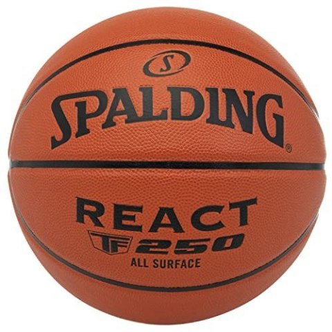 Piłka koszykowa Spalding React TF-250 rozm. 7 brązowa 76801Z Piłka koszykowa Spalding React TF-250 rozm. 7 brązowa 76801Z