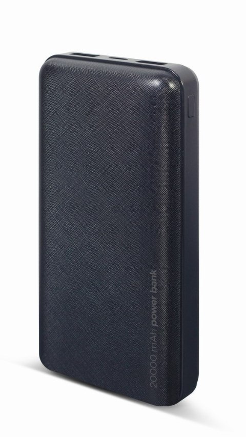 GEMBIRD POWERBANK 20000 MAH 2X USB, CZARNY GEMBIRD POWERBANK 20000 MAH 2X USB, CZARNY