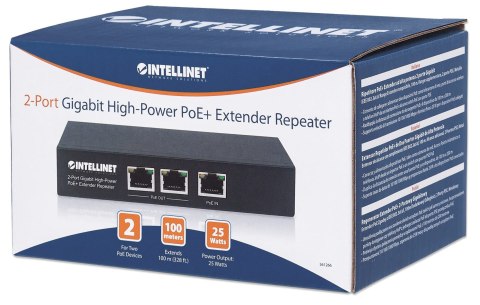 INTELLINET EXTENDER POE+ 2-PORTOWY GIGABIT 802.3AT INTELLINET EXTENDER POE+ 2-PORTOWY GIGABIT 802.3AT