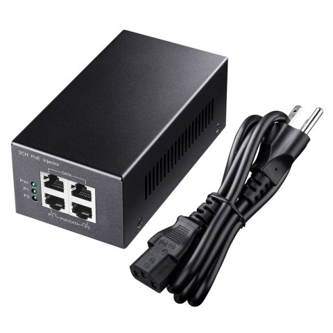 Injector PoE+/PoE Cudy Gigabit 2-Channel 30W