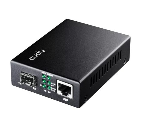 Konwerter sieciowy Cudy MC220 1000 Mbit/s 1310 nm Pojedynczy Czarny