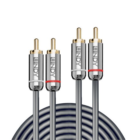 Lindy 35349 kabel audio 10 m 2 x RCA Antracyt Lindy 35349 kabel audio 10 m 2 x RCA Antracyt