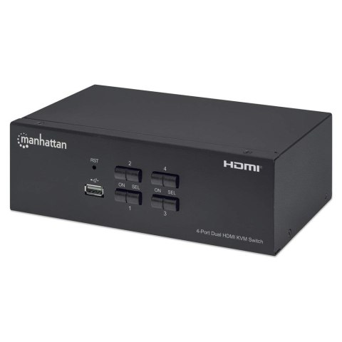MANHATTAN PRZEŁĄCZNIK KVM HDMI/USB 4X1 DUAL-MONITO MANHATTAN PRZEŁĄCZNIK KVM HDMI/USB 4X1 DUAL-MONITO