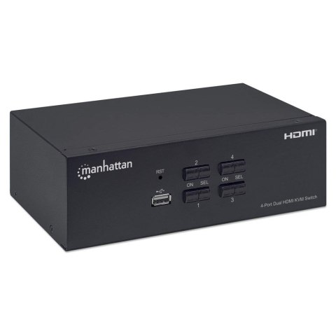 MANHATTAN PRZEŁĄCZNIK KVM HDMI/USB 4X1 DUAL-MONITO MANHATTAN PRZEŁĄCZNIK KVM HDMI/USB 4X1 DUAL-MONITO