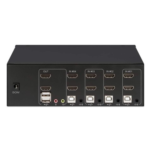MANHATTAN PRZEŁĄCZNIK KVM HDMI/USB 4X1 DUAL-MONITO MANHATTAN PRZEŁĄCZNIK KVM HDMI/USB 4X1 DUAL-MONITO